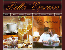 Tablet Screenshot of bella-espresso.com